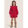 Quapi midi jurk rood