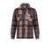Life-Line overshirt Paco donkerblauw/bruin