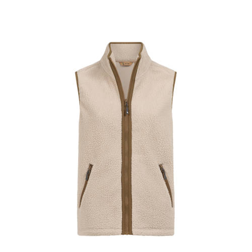 Life-Line teddy fleece bodywarmer Ivy beige afbeelding