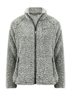 teddy fleece vest Roxy groen melange