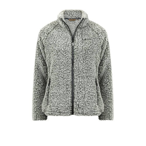 Life-Line teddy fleece vest Roxy groen melange afbeelding