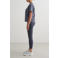 Aim'n Serif Boxy sportshirt grijsblauw