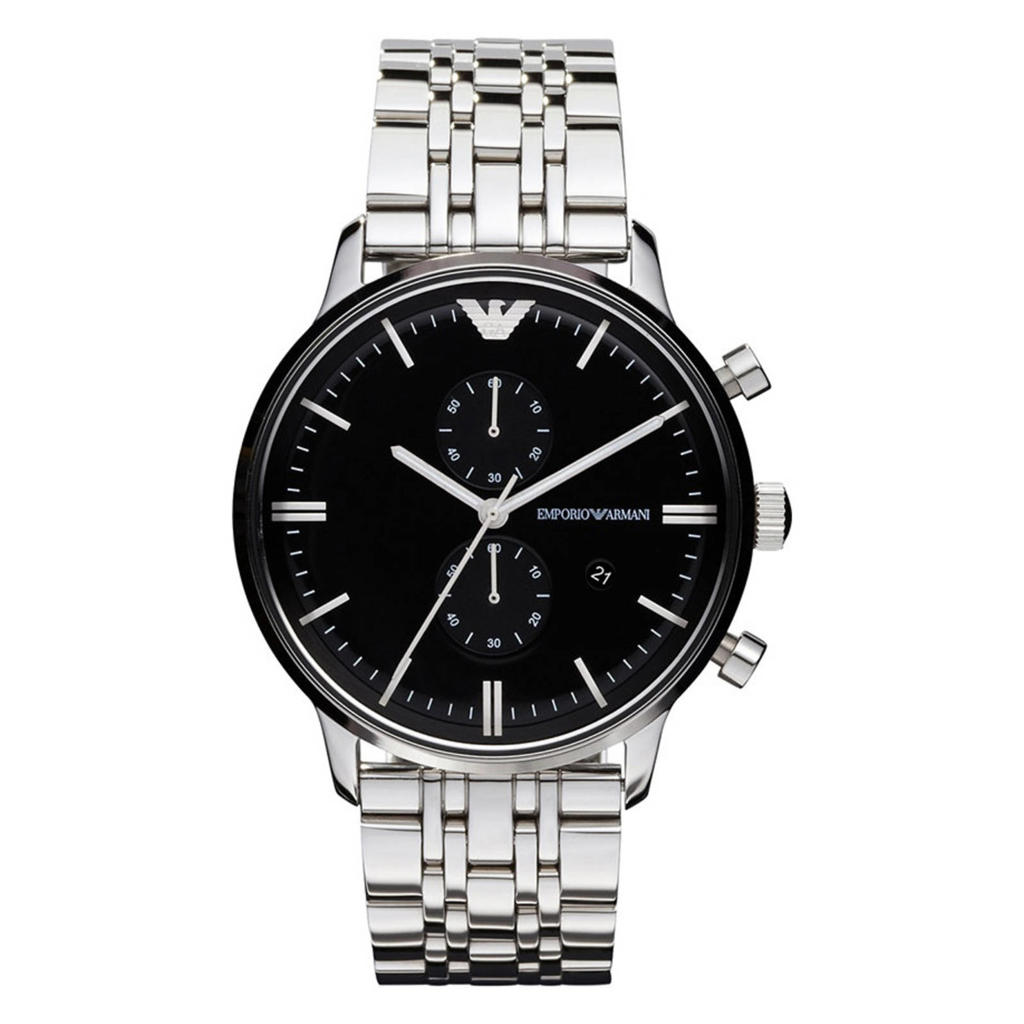 Emporio Armani horloge AR0389 zilverkleurig