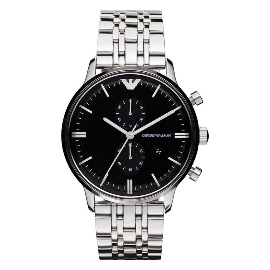 Emporio Armani horloge AR0389 zilverkleurig