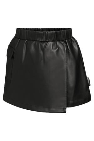 imitatieleren skort Rain zwart