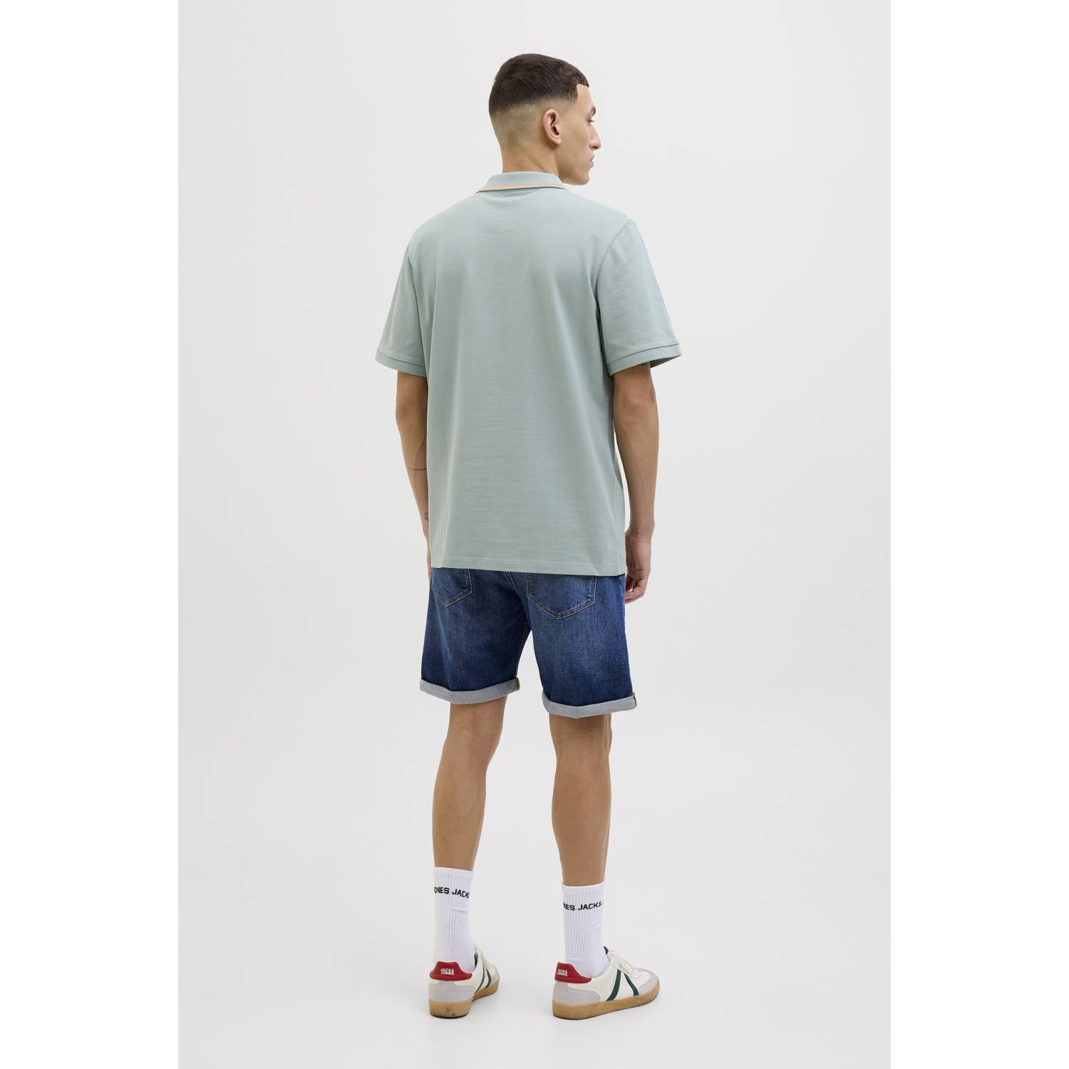 JACK & JONES JEANS INTELLIGENCE denim regular short JJIRICK JJIEVAN medium blue