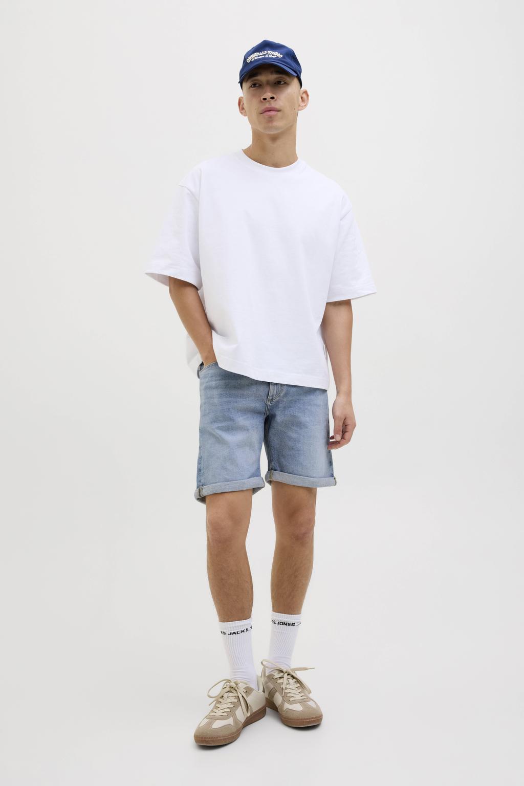 JACK & JONES JEANS INTELLIGENCE denim regular short JJIRICK JJIEVAN light blue