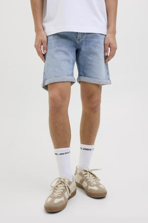 denim regular short JJIRICK JJIEVAN light blue