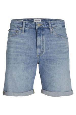 denim regular short JJIRICK JJIEVAN light blue