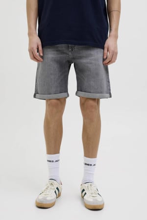 denim regular short JJIRICK JJIEVAN grey