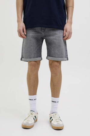 denim regular short JJIRICK JJIEVAN grey