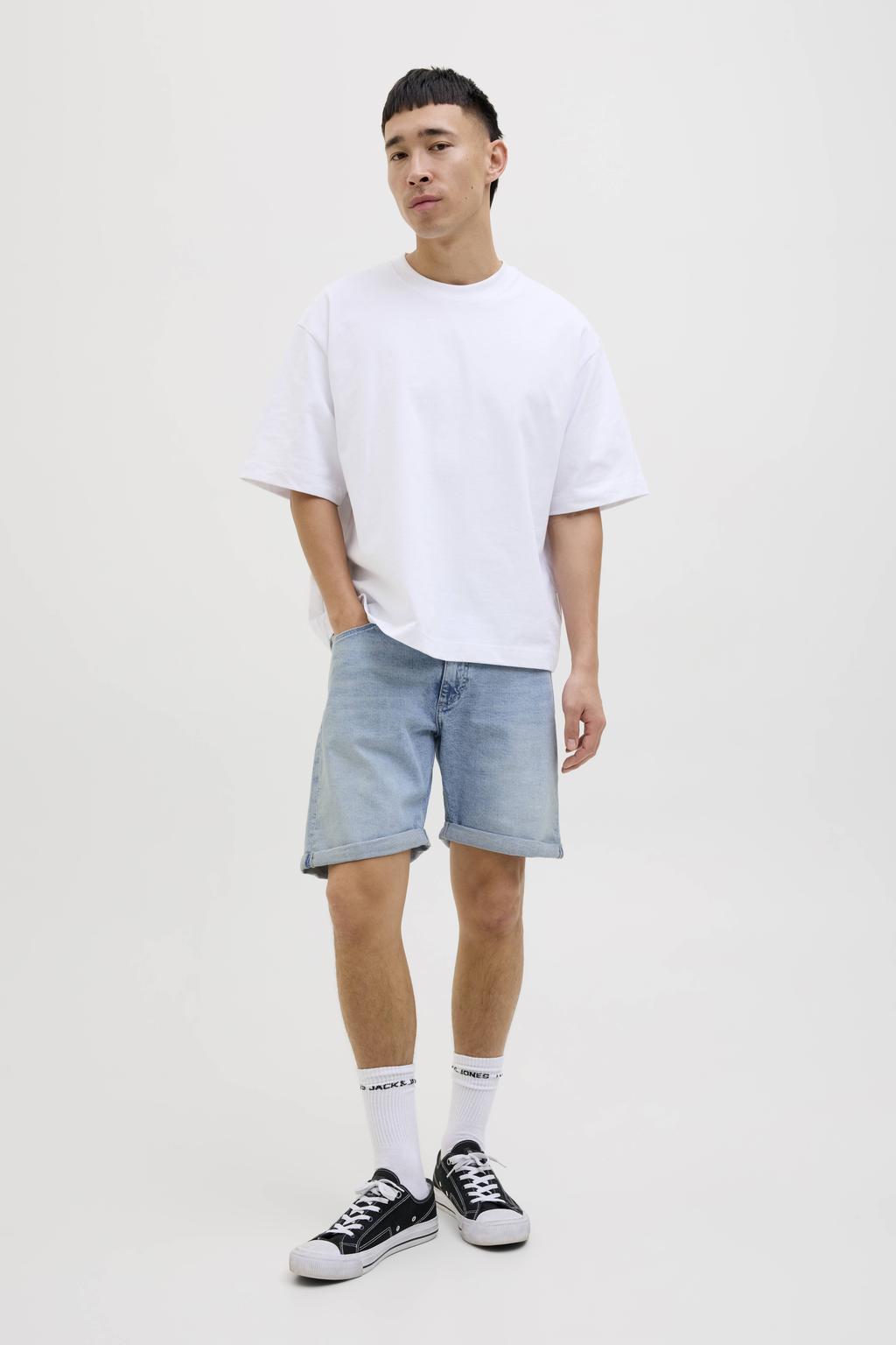 JACK & JONES JEANS INTELLIGENCE denim regular short JJIRICK JJIEVAN light blue
