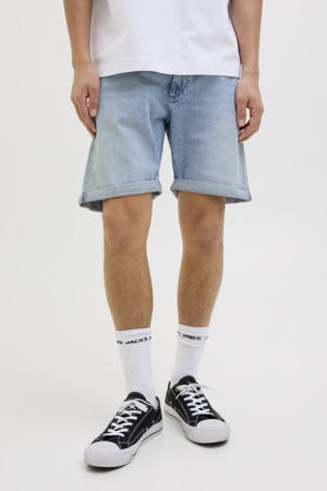 denim regular short JJIRICK JJIEVAN light blue