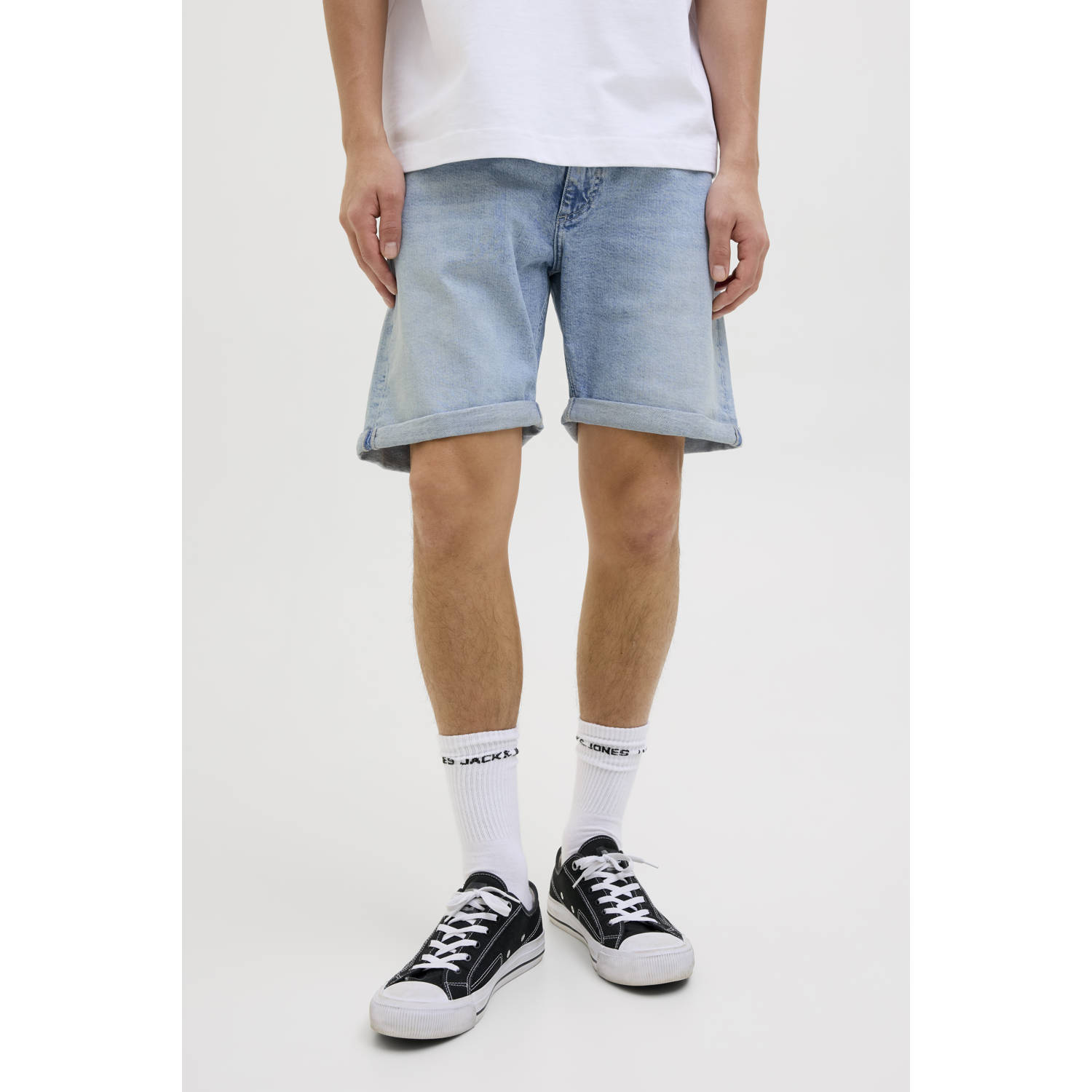 JACK & JONES JEANS INTELLIGENCE denim regular short JJIRICK JJIEVAN light blue