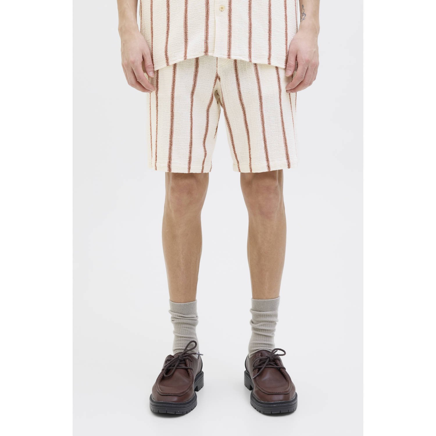 Jack & Jones Joggingbroek JPSTJAIDEN COBA STRIPE JOG SHORT SRT SN