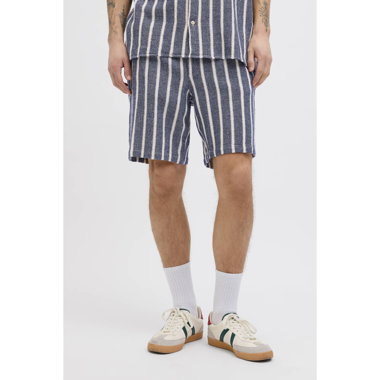 JACK & JONES PANTS STUDIO relaxed casual short blauw