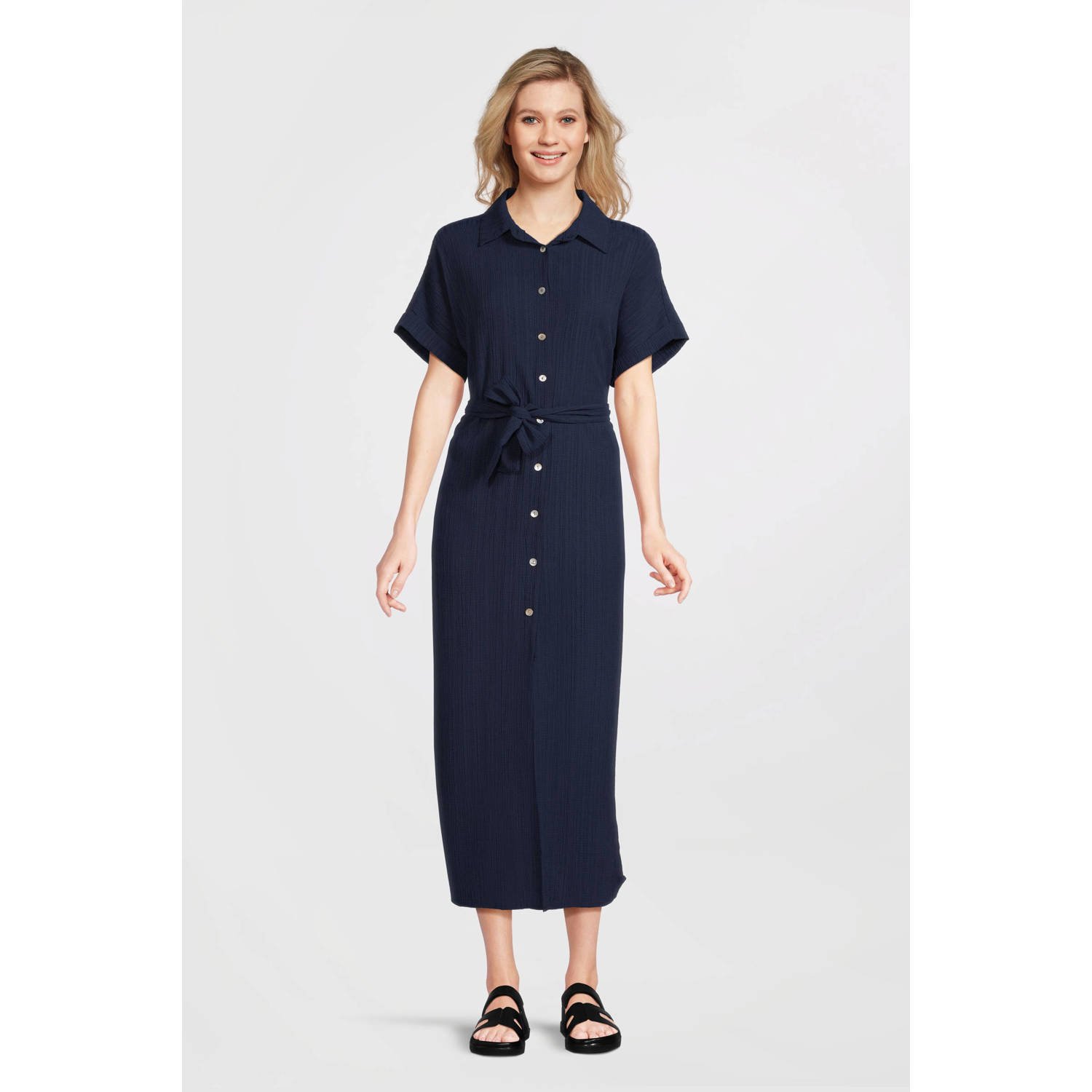 Tramontana blousejurk donkerblauw