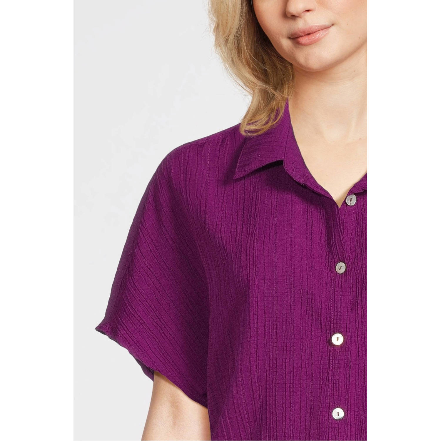 Tramontana high waist casual short violet
