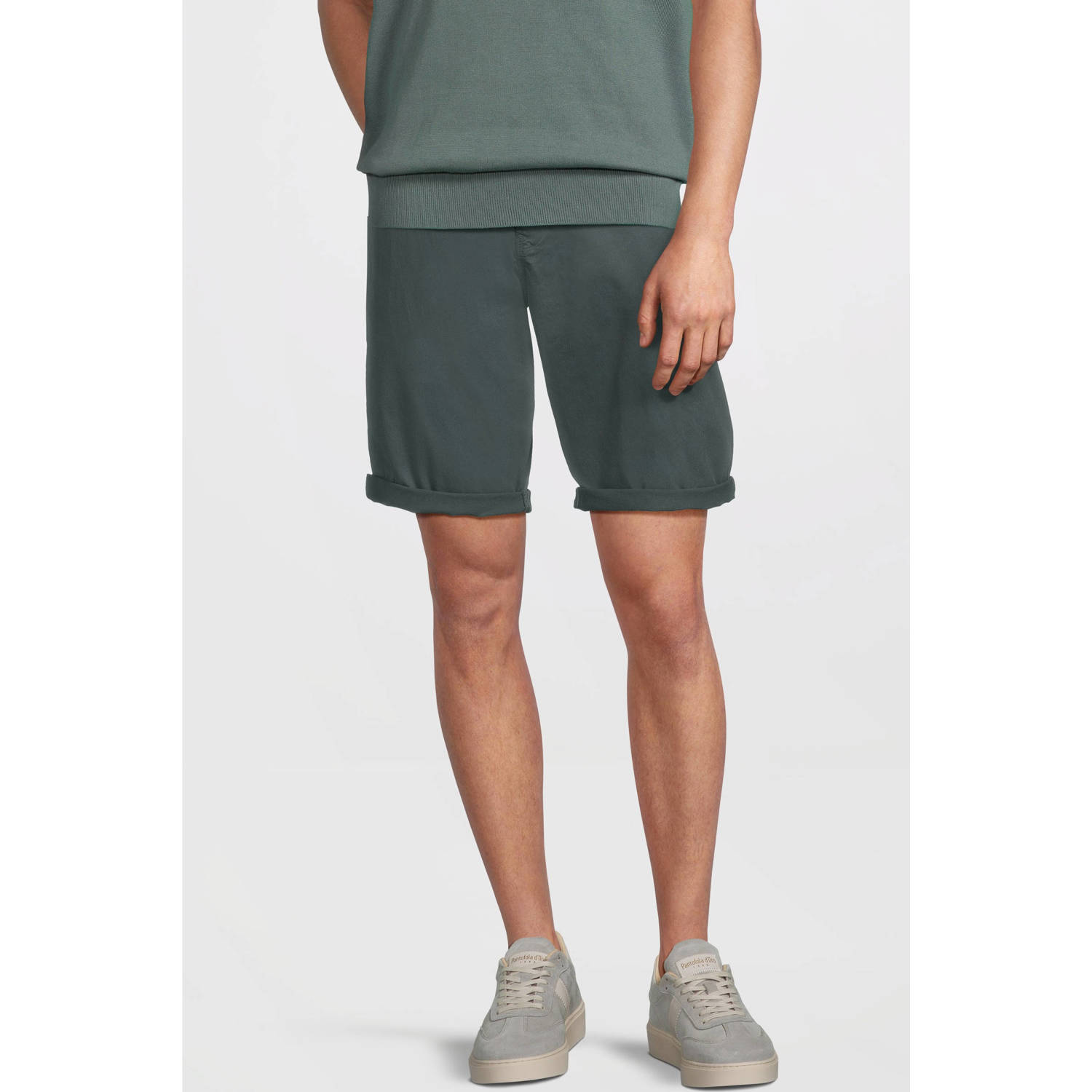 Cars regular chino short donkergroen