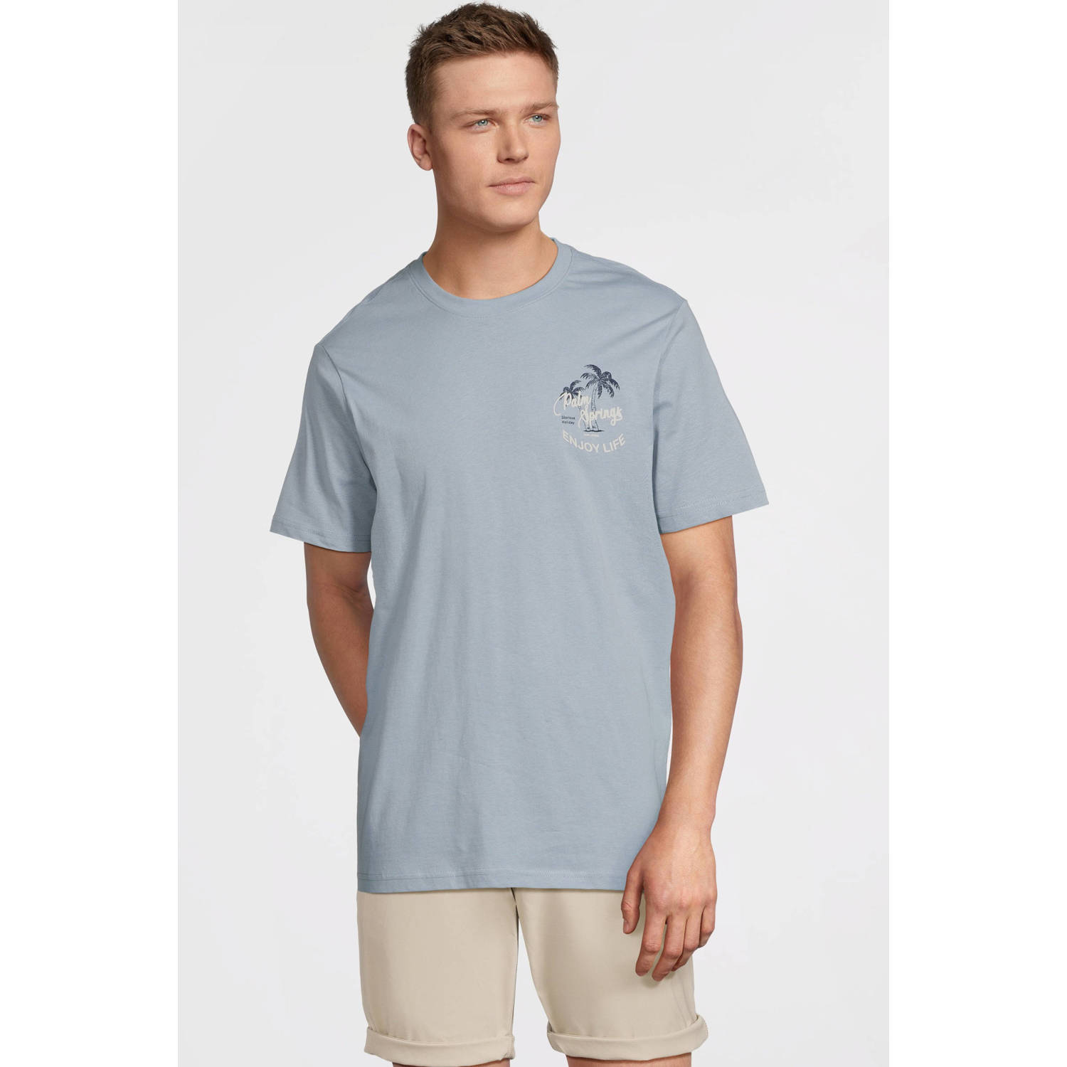 Cars regular T-shirt SUROSO lichtblauw