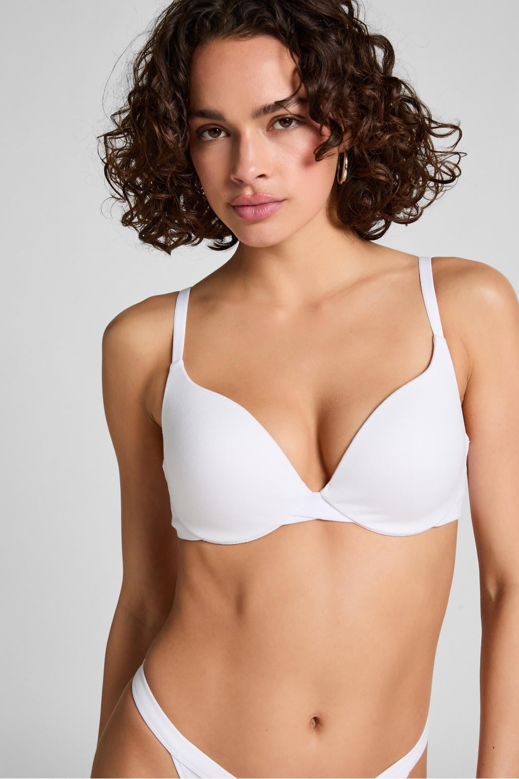 Hunkemöller voorgevormde push-up bh Cotton wit