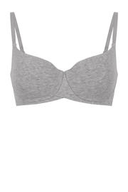 thumbnail: Hunkemöller voorgevormde beugelbh Cotton grijs