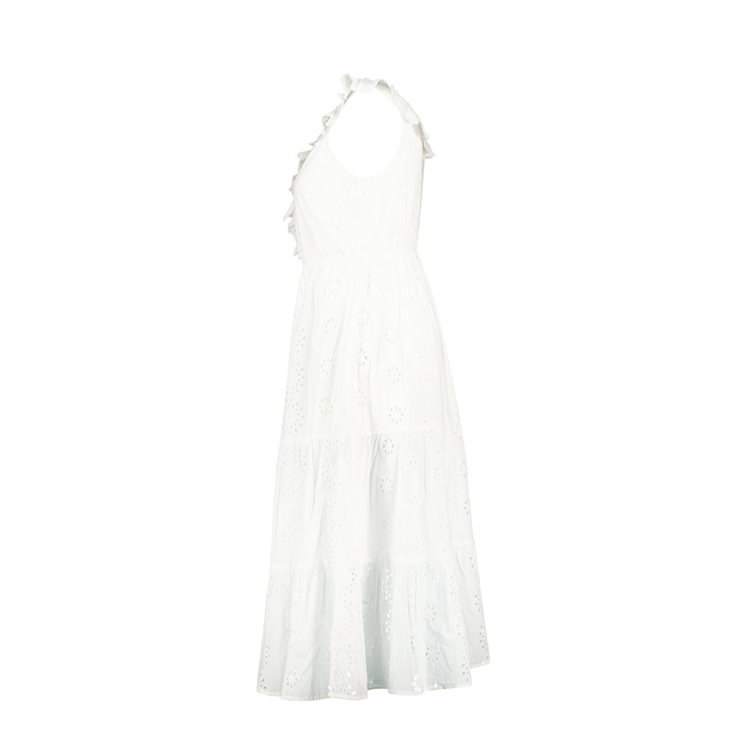 MS Mode zomerjurk broderie wit