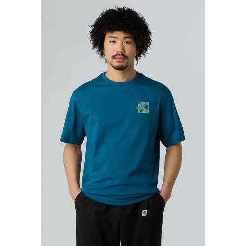 The North Face T-shirt Connect blauw/groen afbeelding