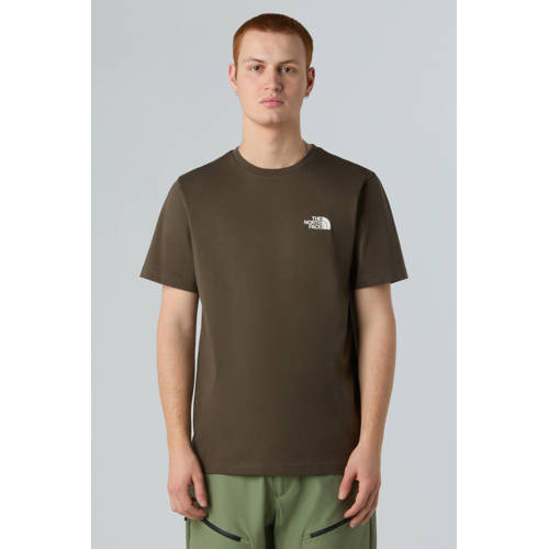 The North Face T-shirt Simple Dome bruin afbeelding