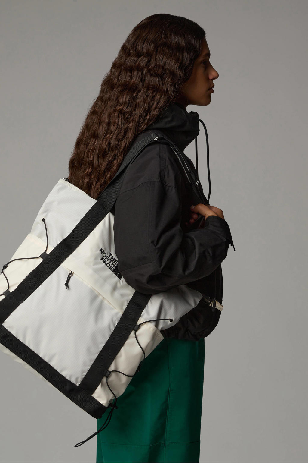 The North Face schoudertas/rugzak Borealis Tote wit/zwart