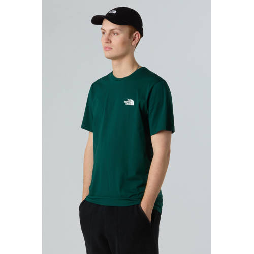 The North Face T-shirt Simple Dome donkergroen afbeelding