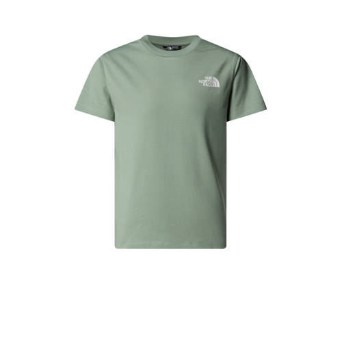The North Face T-shirt Simple Dome lichtgroen afbeelding