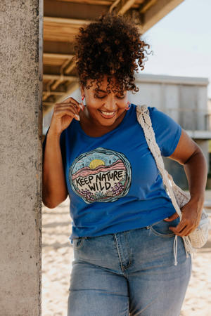 T-shirt blauw