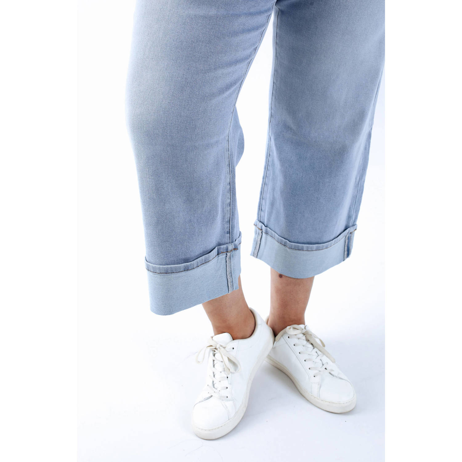 Paprika wide leg jeans light blue denim