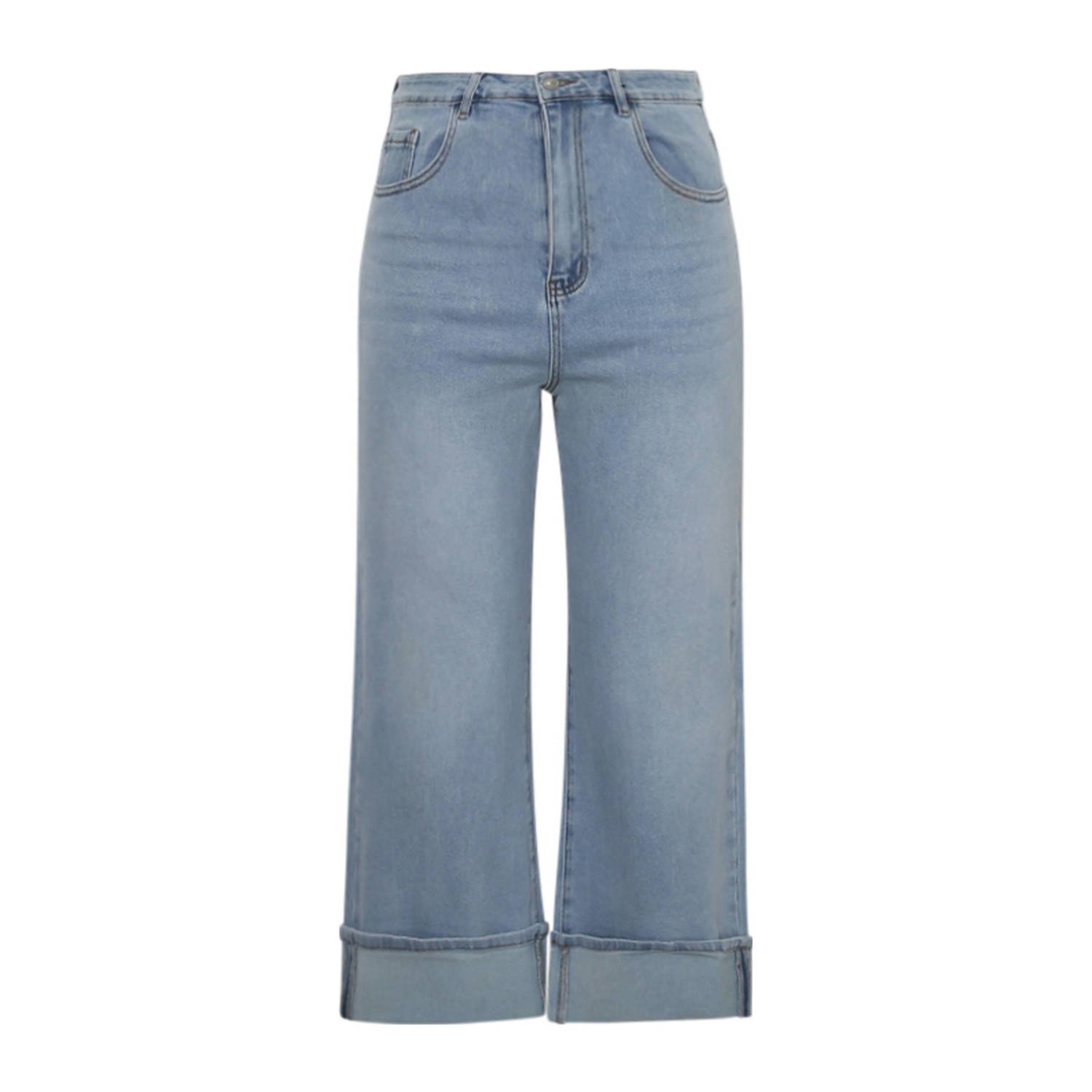Paprika wide leg jeans light blue denim