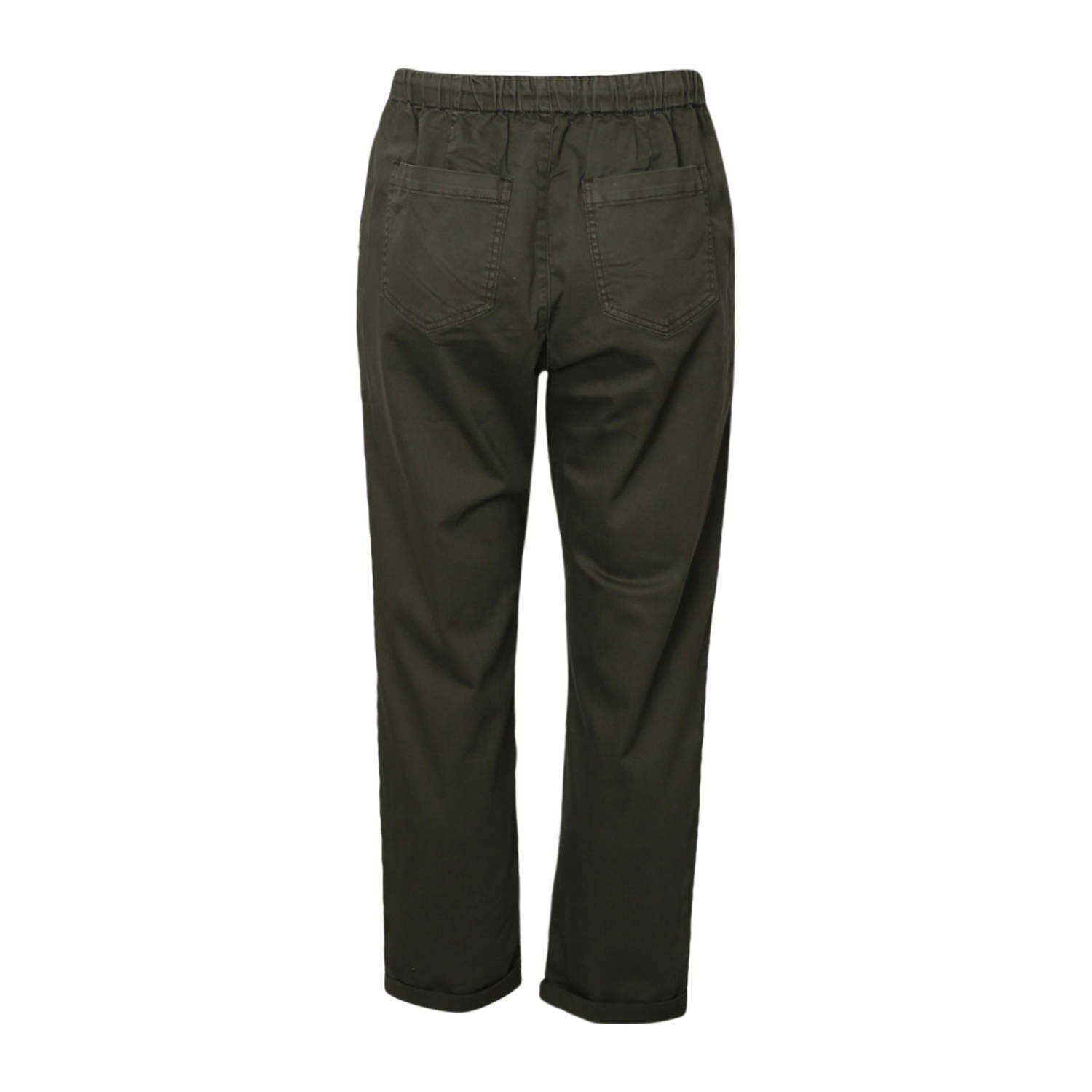 Paprika straight regular waist broek kaki