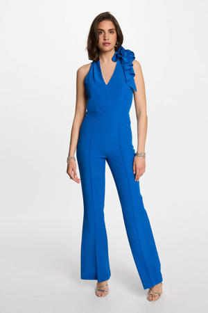 blauw straight jumpsuit