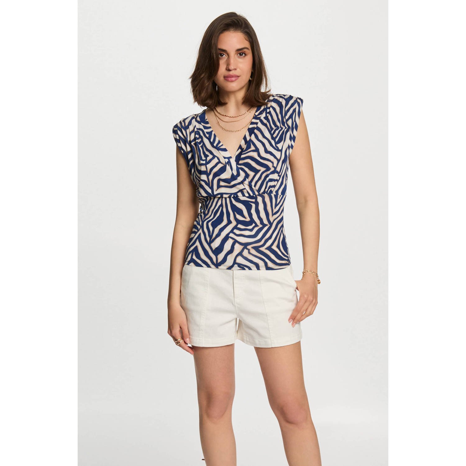 Morgan top blauw