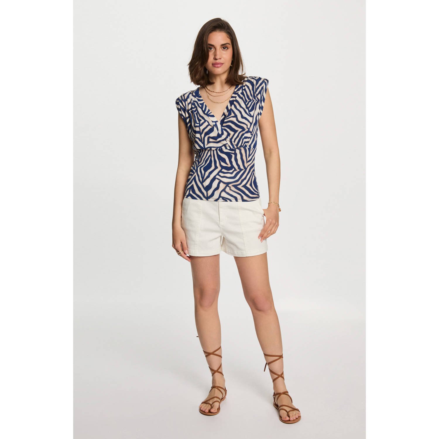 Morgan top blauw