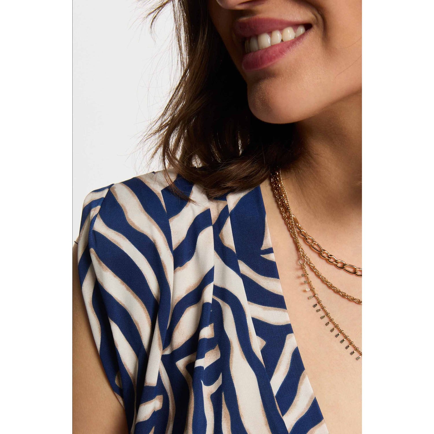 Morgan top blauw