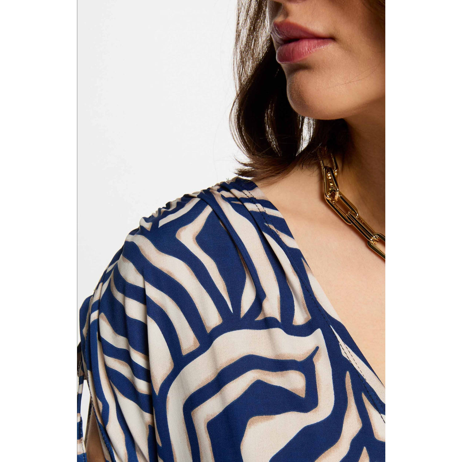 Morgan maxi jurk blauw