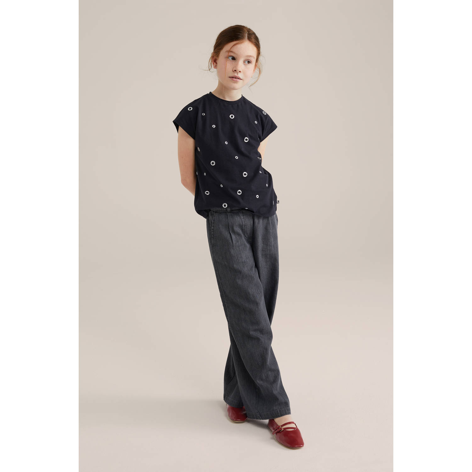 WE Fashion T-shirt zwart
