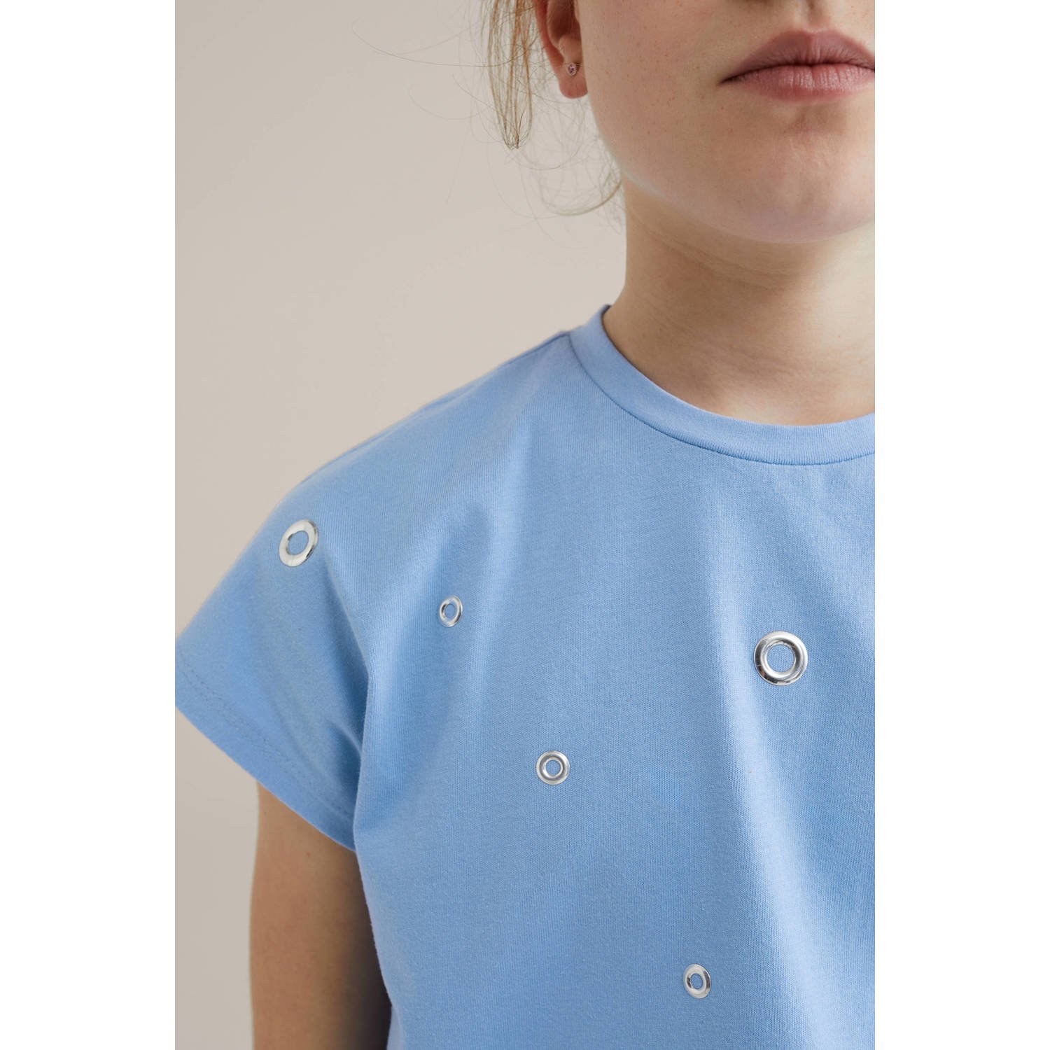 WE Fashion T-shirt lichtblauw