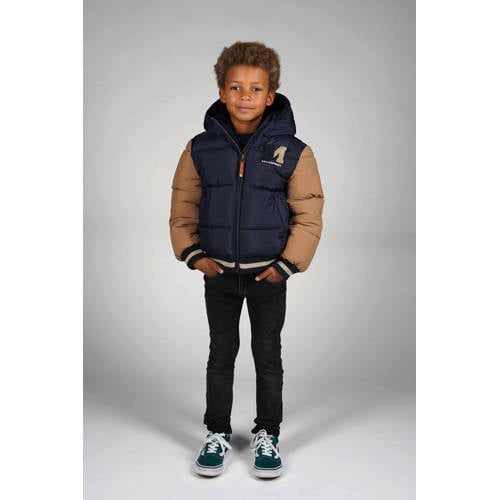 Moodstreet gewatteerde jas blauw afbeelding