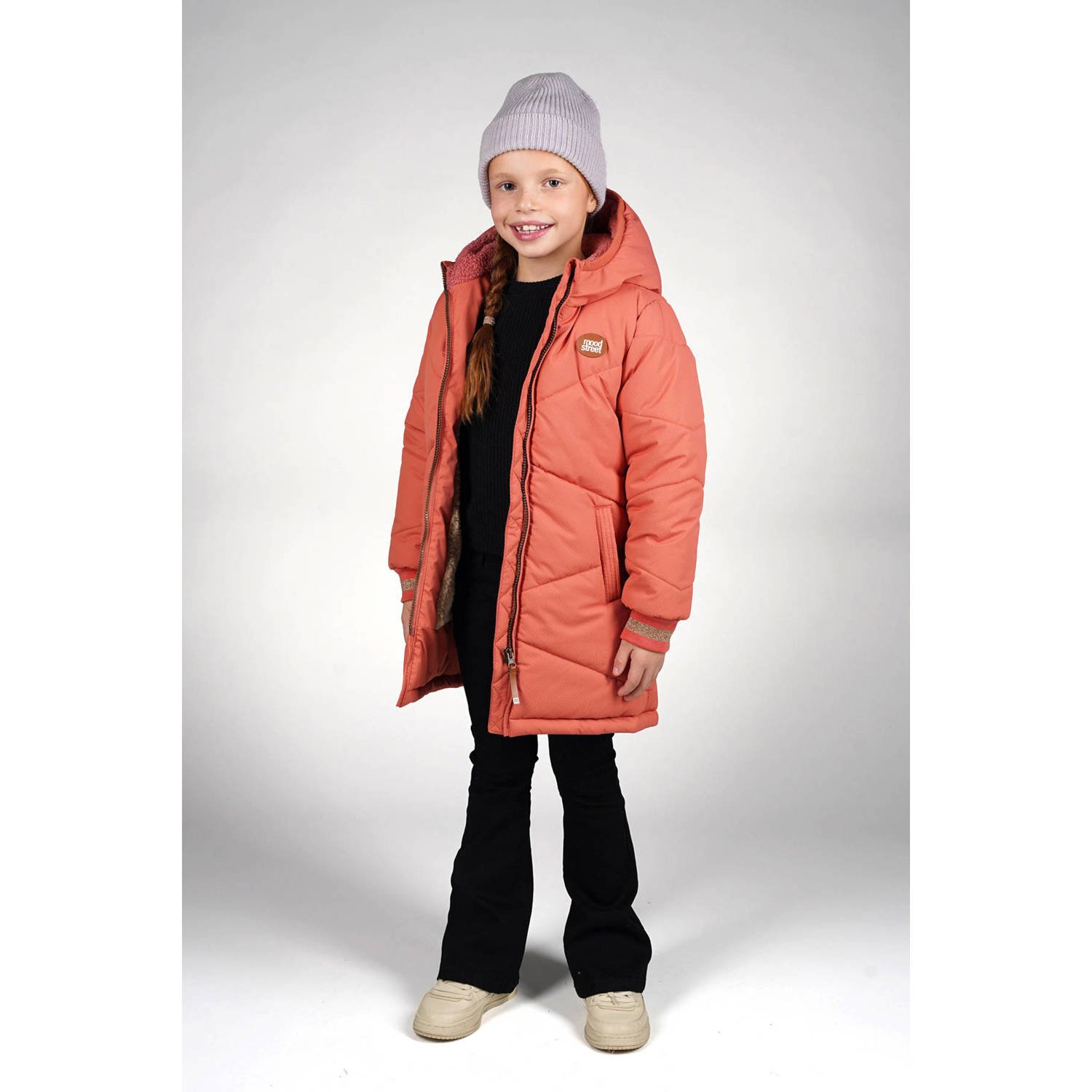 Moodstreet gewatteerde jas roze