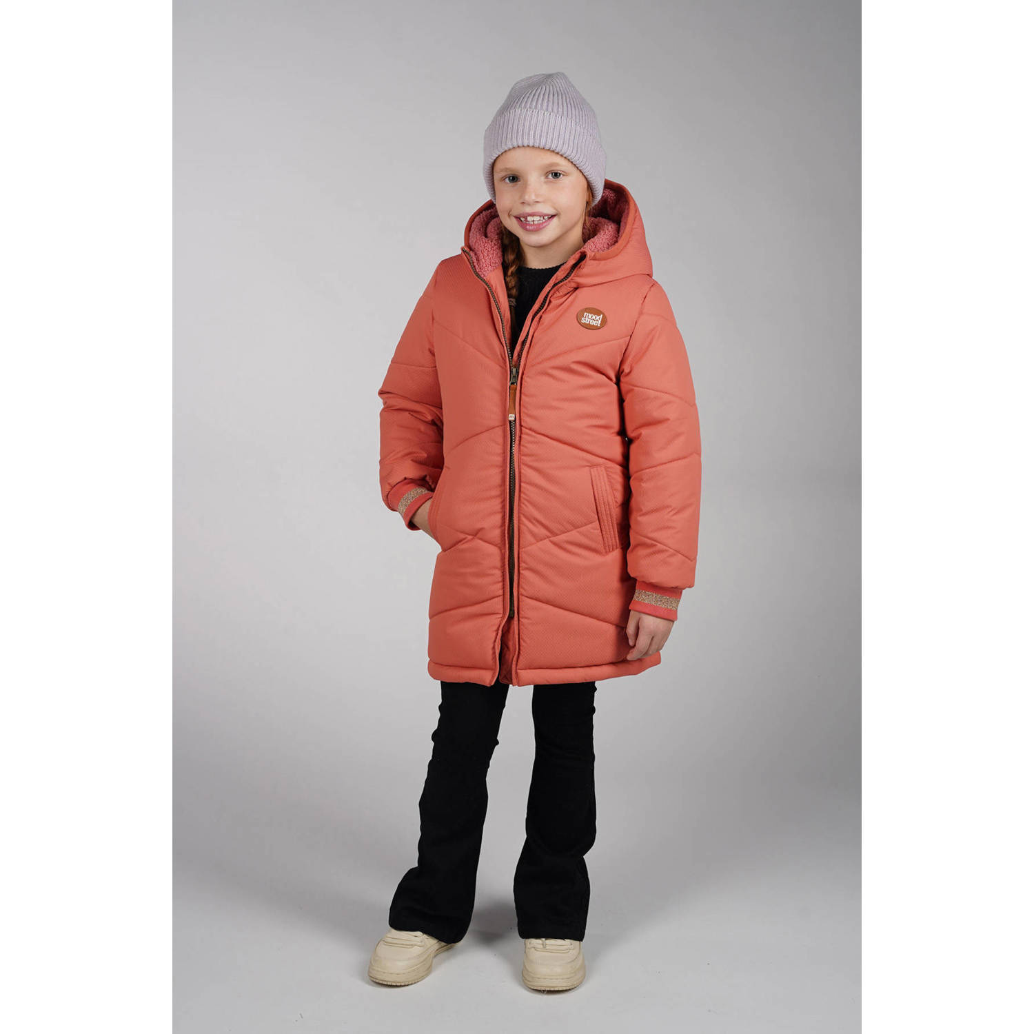 Moodstreet gewatteerde jas roze