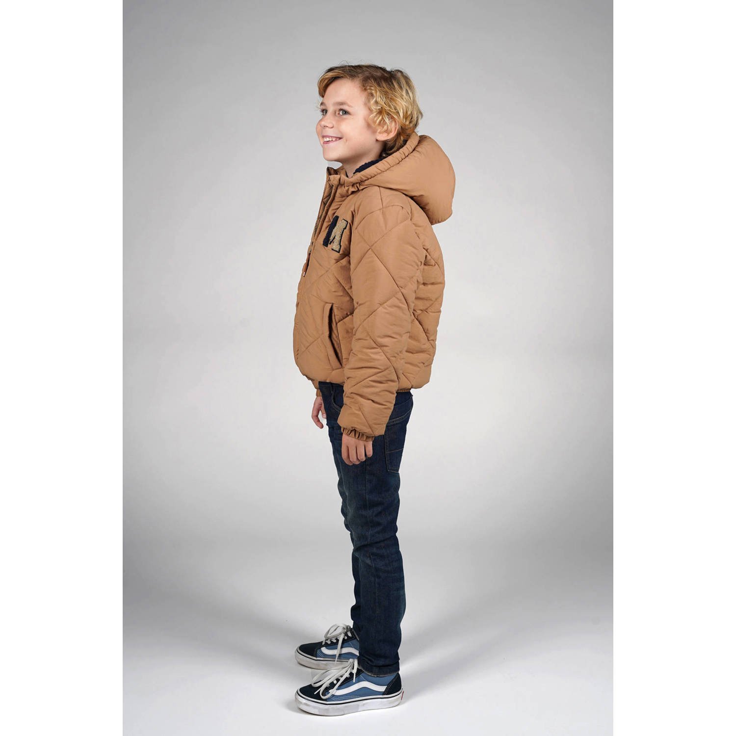Moodstreet gewatteerde jas winter beige