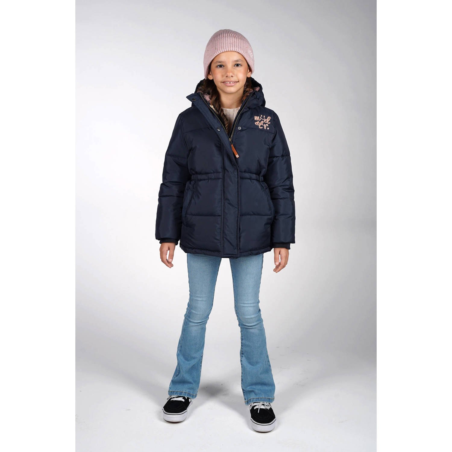 Moodstreet gewatteerde jas donkerblauw