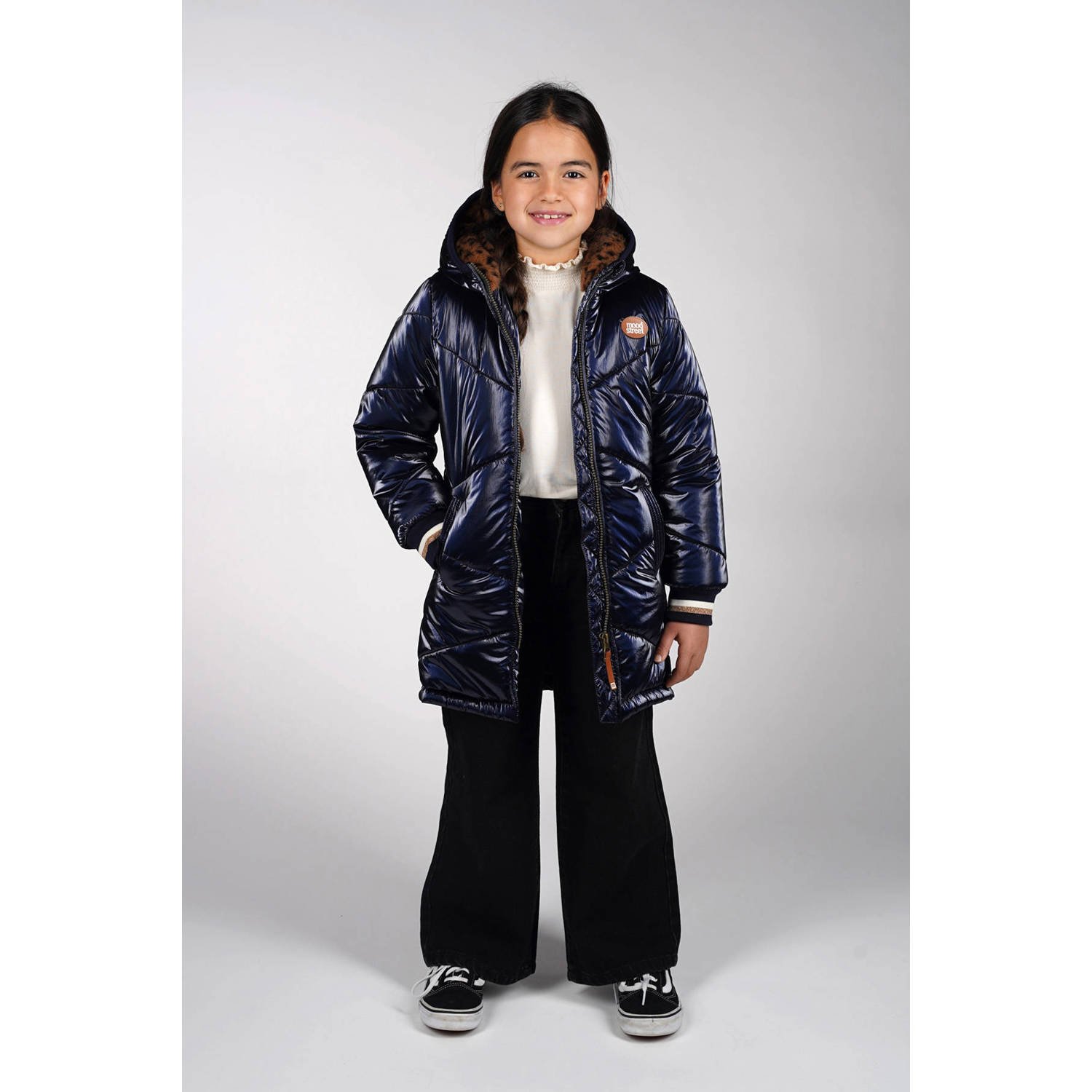 Moodstreet gewatteerde jas blauw