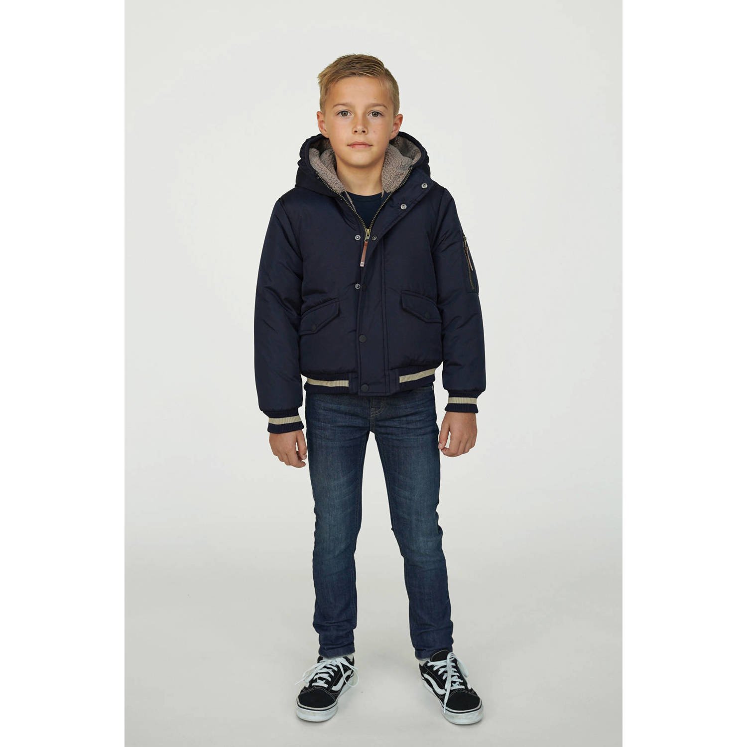 Moodstreet winterjas donkerblauw